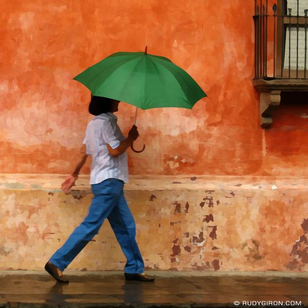 Rudy Giron: Instagrams &emdash; Óleo de Una Mujer con Sombrilla No. 1 #UmbrellaSeries