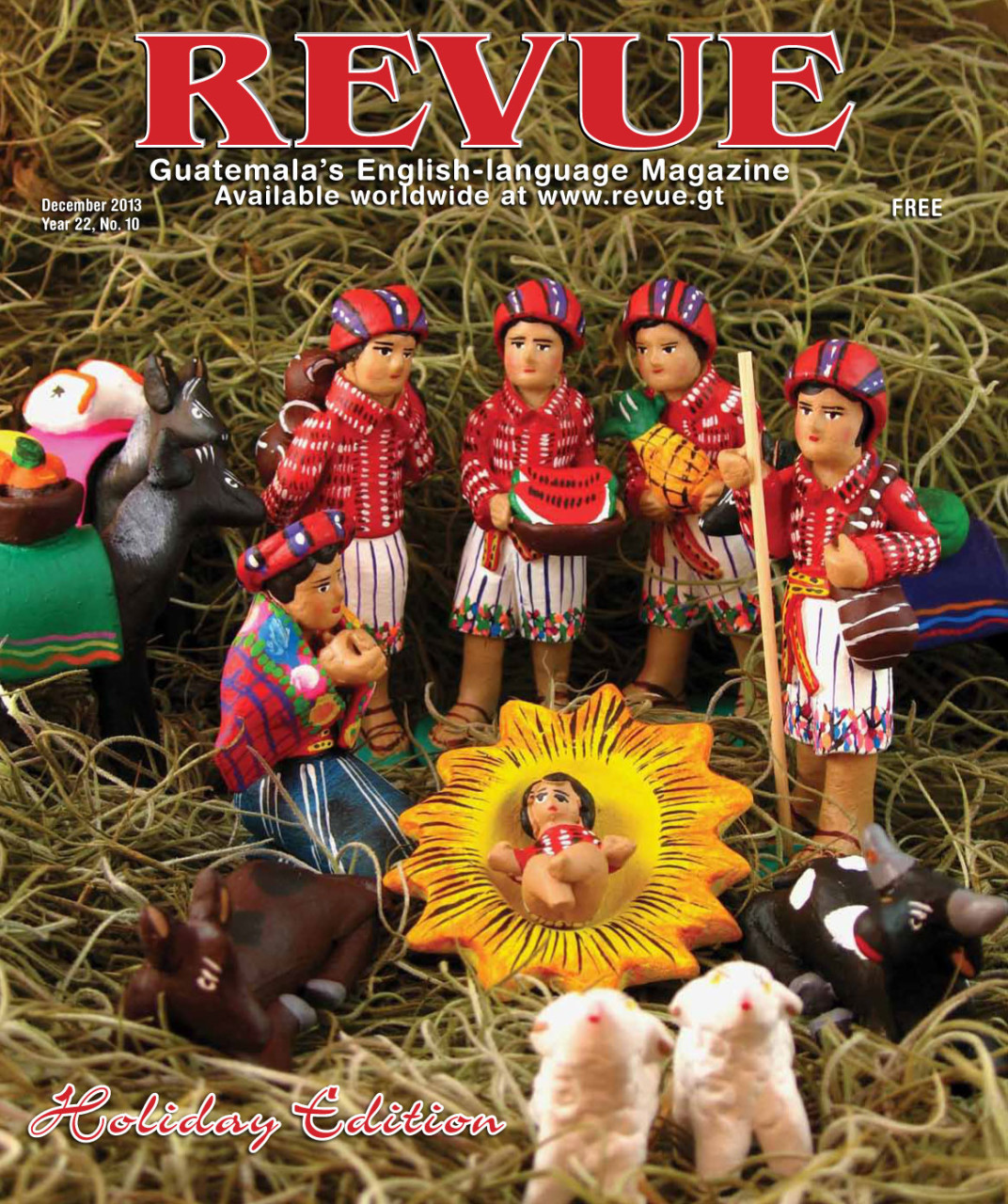 Mi fotografía de un nacimiento guatemalteco es portada de Revue Magazine en diciembre 2013